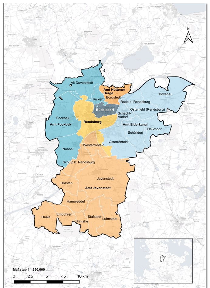 Grafik der Region Rendsburg